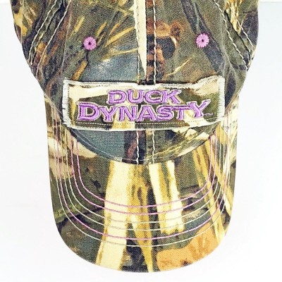 Womans Duck Dynasty Baseball Cap Camo Hunting Fabric Purple Embroidered  A&E  eb-32852758